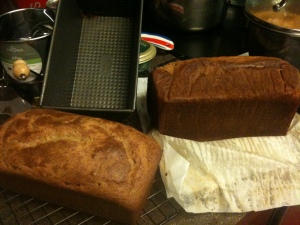 Top and side views of the Sandwich Bread from Against All Grain